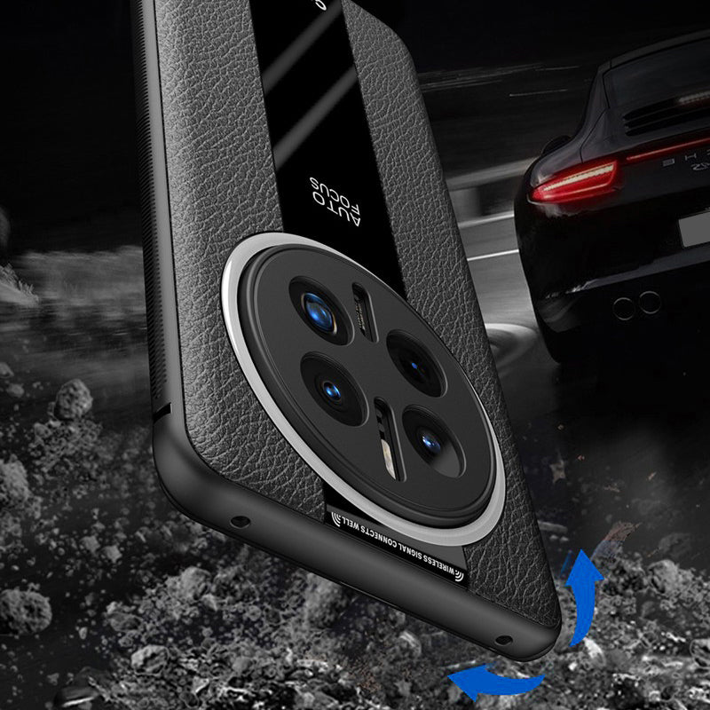 Q.COO For Huawei Mate 50 4G / Mate 50E 4G Case Textured PU Leather+TPU+Acrylic Anti-fall Phone Cover Q.COO For Huawei Mate 50 4G / Mate 50E 4G Case Textured PU Leather+TPU+Acrylic Anti-fall Phone Cover